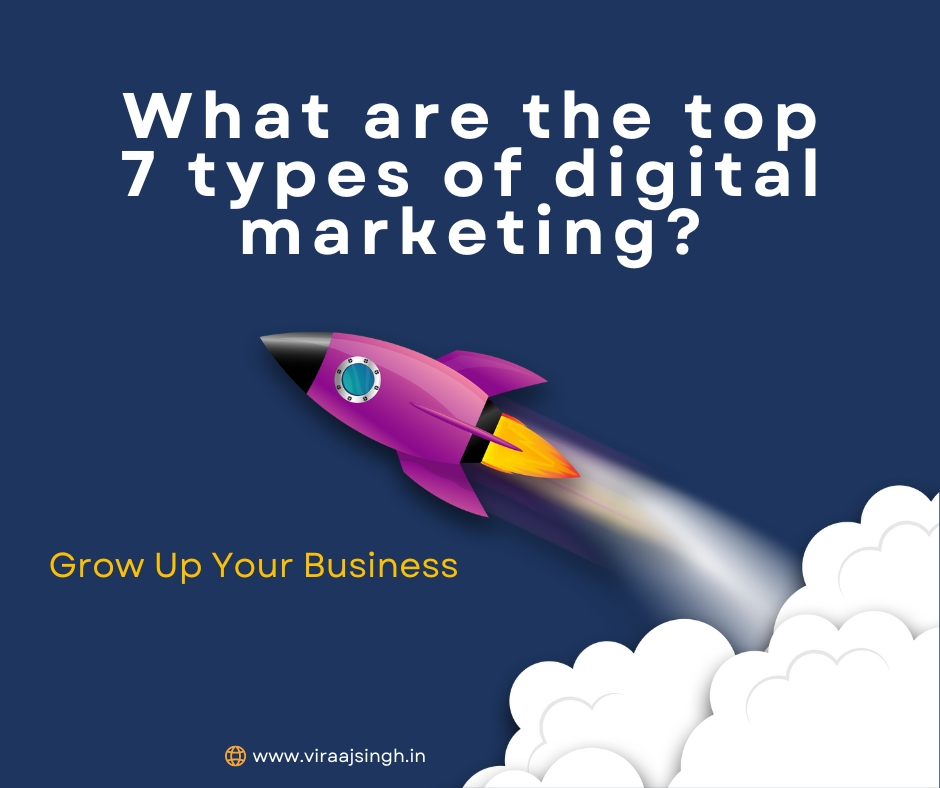 What are the top 7 types of digital marketing?